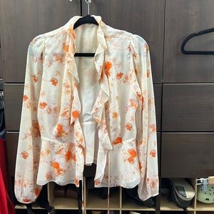 Wilfred Floral Wrap Around Blouse